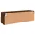 Produktbild 9 för Väggmonterad tv-bänk brun ek 100x30x30 cm konstruerat trä