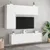 Produktbild 11 för Väggmonterad tv-bänk vit 60x30x41 cm