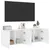 Produktbild 5 för Väggmonterad tv-bänk 2 st vit 60x30x41 cm