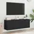 Produktbild 4 för Väggmonterad tv-bänk 2 st svart 60x30x41 cm