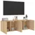Produktbild 5 för Väggmonterad tv-bänk 2 st sonoma-ek 60x30x41 cm