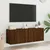 Produktbild 4 för Väggmonterad tv-bänk 2 st brun ek 60x30x41 cm