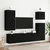 Produktbild 11 för Väggmonterad tv-bänk svart 80x30x41 cm