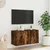 Produktbild 3 för Väggmonterad tv-bänk rökfärgad ek 80x30x41 cm