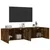 Produktbild 5 för Väggmonterad tv-bänk 2 st rökfärgad ek 80x30x41 cm