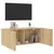 Produktbild 4 för Väggmonterad tv-bänk sonoma-ek 100x30x41 cm