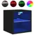 Produktbild 7 för Väggmonterad tv-bänk LED 2 st svart 30x28,5x30 cm