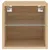 Produktbild 8 för Väggmonterad tv-bänk LED sonoma-ek 30x28,5x30 cm