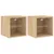 Produktbild 2 för Väggmonterade tv-bänkar LED 2 st sonoma-ek 30x28,5x30 cm