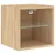 Produktbild 8 för Väggmonterade tv-bänkar LED 2 st sonoma-ek 30x28,5x30 cm