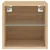 Produktbild 9 för Väggmonterade tv-bänkar LED 2 st sonoma-ek 30x28,5x30 cm