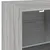 Produktbild 11 för Väggmonterad tv-bänk LED grå sonoma 30x28,5x30 cm