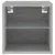 Produktbild 8 för Väggmonterad tv-bänk LED 2 st grå sonoma 30x28,5x30 cm