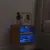 Produktbild 3 för Väggmonterad tv-bänk LED brun ek 30x28,5x30 cm