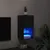 Produktbild 5 för Tv-bänk med LED-belysning svart 30,5x30x60 cm