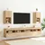 Produktbild 3 för Tv-bänk med LED-belysning sonoma-ek 30,5x30x60 cm