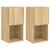 Produktbild 2 för Tv-bänk med LED-belysning 2 st sonoma-ek 30,5x30x60 cm