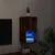 Produktbild 5 för Tv-bänk med LED-belysning rökfärgad ek 30,5x30x60 cm