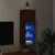 Produktbild 5 för Tv-bänk med LED-belysning brun ek 30,5x30x90 cm