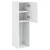 Produktbild 8 för TV-bänk med LED-belysning 2 st vit 30,5x30x102 cm