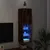 Produktbild 5 för Tv-bänk med LED-belysning rökfärgad ek 30,5x30x102 cm