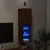 Produktbild 5 för Tv-bänk med LED-belysning brun ek 30,5x30x102 cm