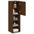Produktbild 6 för Tv-bänk med LED-belysning brun ek 30,5x30x102 cm