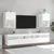 Produktbild 4 för TV-bänk med LED-belysning 2 st vit 40,5x30x60 cm