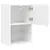 Produktbild 8 för TV-bänk med LED-belysning 2 st vit 40,5x30x60 cm