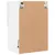 Produktbild 11 för TV-bänk med LED-belysning 2 st vit 40,5x30x60 cm