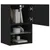 Produktbild 5 för Tv-bänk med LED-belysning 2 st svart 40,5x30x60 cm