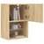 Produktbild 6 för Tv-bänk med LED-belysning sonoma-ek 40,5x30x60 cm