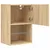 Produktbild 8 för Tv-bänk med LED-belysning sonoma-ek 40,5x30x60 cm