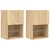 Produktbild 2 för Tv-bänk med LED-belysning 2 st sonoma-ek 40,5x30x60 cm