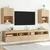 Produktbild 3 för Tv-bänk med LED-belysning 2 st sonoma-ek 40,5x30x60 cm