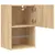 Produktbild 8 för Tv-bänk med LED-belysning 2 st sonoma-ek 40,5x30x60 cm