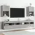 Produktbild 3 för TV-bänk med LED-belysning 2 st grå sonoma 40,5x30x60 cm
