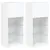 Produktbild 2 för TV-bänk med LED-belysning 2 st vit 40,5x30x90 cm