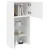 Produktbild 5 för TV-bänk med LED-belysning 2 st vit 40,5x30x90 cm
