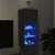Produktbild 5 för Tv-bänk med LED-belysning svart 40,5x30x90 cm