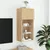Produktbild 4 för Tv-bänk med LED-belysning sonoma-ek 40,5x30x90 cm