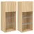 Produktbild 2 för Tv-bänk med LED-belysning 2 st sonoma-ek 40,5x30x90 cm