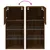 Produktbild 12 för Tv-bänk med LED-belysning 2 st brun ek 40,5x30x90 cm