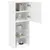 Produktbild 6 för Tv-bänk med LED-belysning vit 40,5x30x102 cm