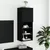 Produktbild 4 för Tv-bänk med LED-belysning svart 40,5x30x102 cm