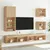 Produktbild 3 för Tv-bänk med LED-belysning sonoma-ek 40,5x30x102 cm