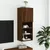 Produktbild 4 för Tv-bänk med LED-belysning brun ek 40,5x30x102 cm