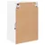 Produktbild 11 för Väggmonterad tv-bänk LED 2 st vit 40x30x60,5 cm