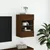 Produktbild 5 för Väggmonterad tv-bänk LED brun ek 40x30x60,5 cm