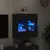Produktbild 4 för Väggmonterad tv-bänk LED svart 58,5x30x60,5 cm